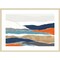 Orange Rolling Hills II by PI Studio Wood Framed Wall Art Print 41 in. W x 30 in. H